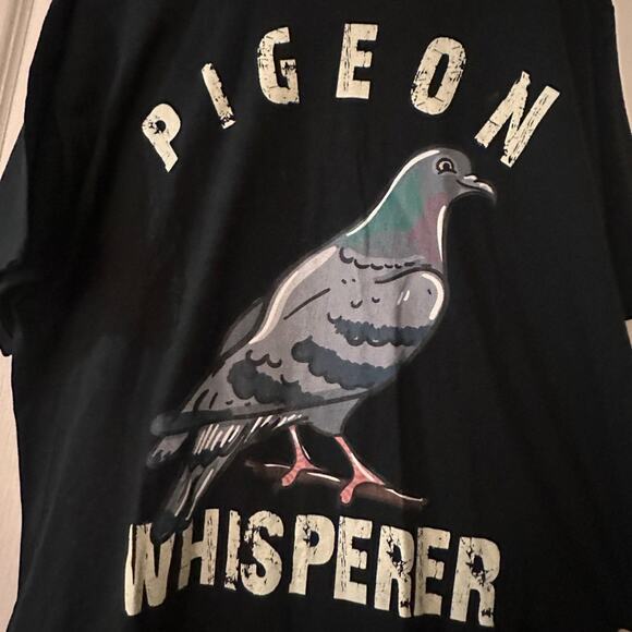 NWOT port and company black pigeon whisper graphic tee size XL - Picture 3 of 6